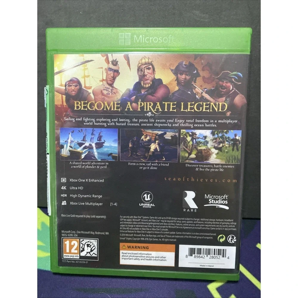 XBOX ONE - SEA OF THIEVES (MICROSOFT XBOX ONE, 2018) No Manual
